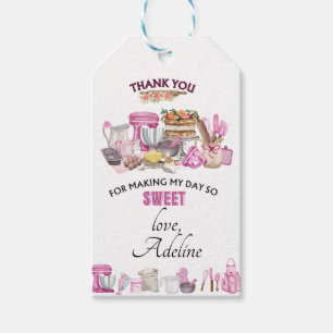 Baking Birthday/Bake Cupcake/Baking sell Thank You Gift Tags