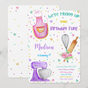 Baking Birthday Invitation