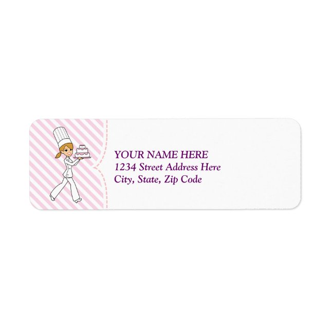 Baking Business Cake Biz Return Label (Front)