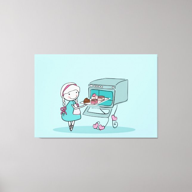 Baking Canvas Print (Front)
