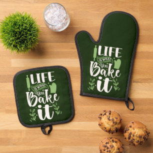 Baking Chef Oven Mitt & Pot Holder Set