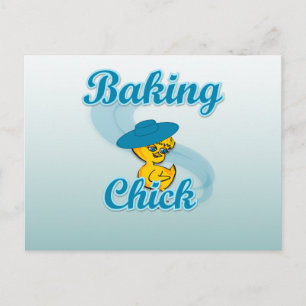 Baking Chick #3 Postcard