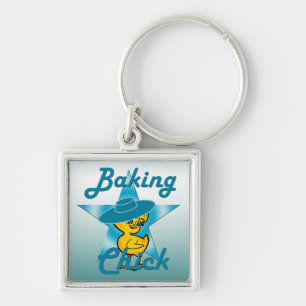 Baking Chick #7 Keychain