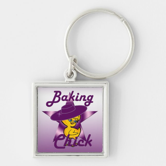 Baking Chick #9 Keychain (Front)