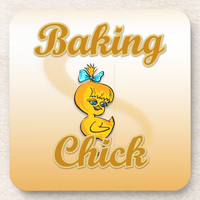 Baking Chick Coaster (Front)