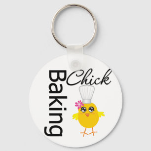 Baking Chick Keychain