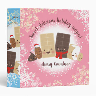 Baking chocolate nuts Christmas recipe binder