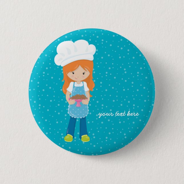 Baking * choose your background colour 2 inch round button (Front)