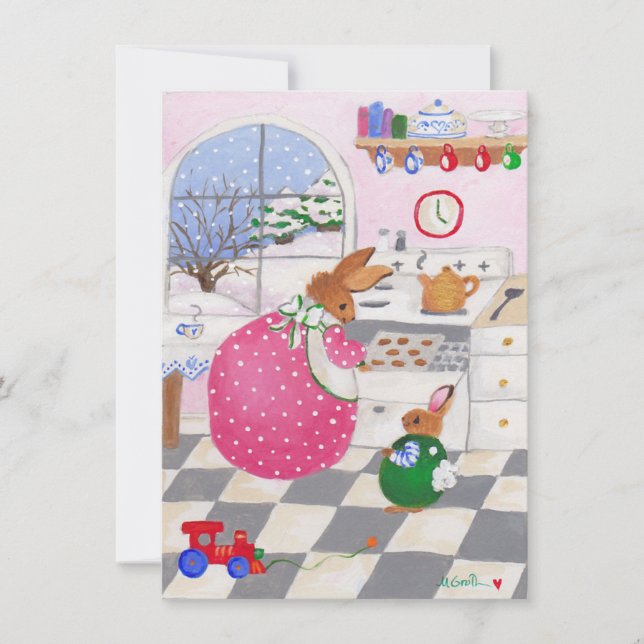 baking cookies invitation (Front)