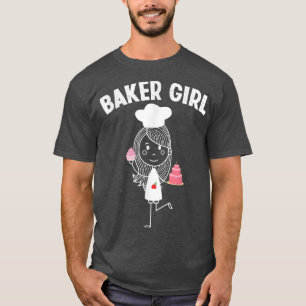 Baking Cooking Cute Baker Girl Bake Cake Baking Lo T-Shirt