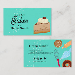 Baking & Cooking Utensil Green Cakes Bakes Business Card