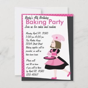 Baking Cutie Invitation
