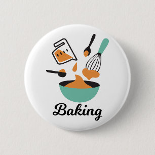 Baking Design For Bakers 2 Inch Round Button