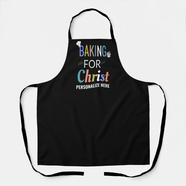 Baking for Christ Personalized Bakers Apron (Front)