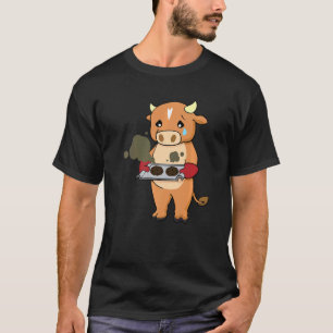 Baking Gone Wrong Cow Chef Culinary Baker Cook T-Shirt