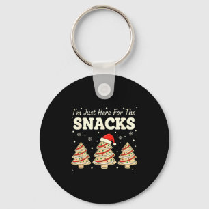 Baking I'm Just Here For The Snacks Christmas Cook Keychain