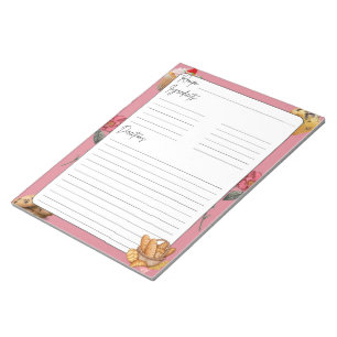 Baking Inspired Recipe Notepad