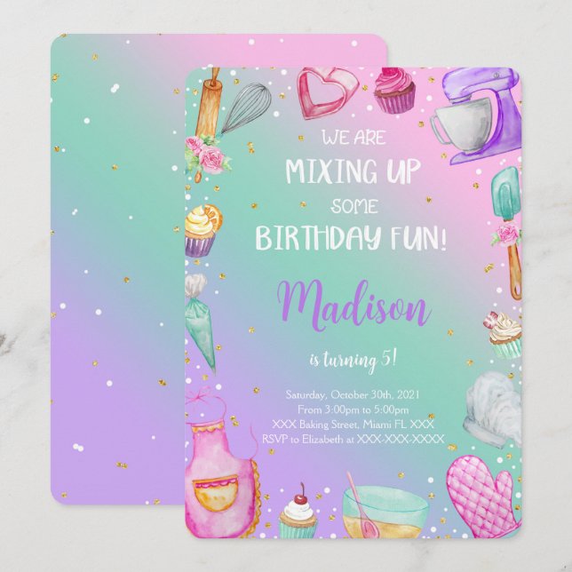 Baking Invitation (Front/Back)