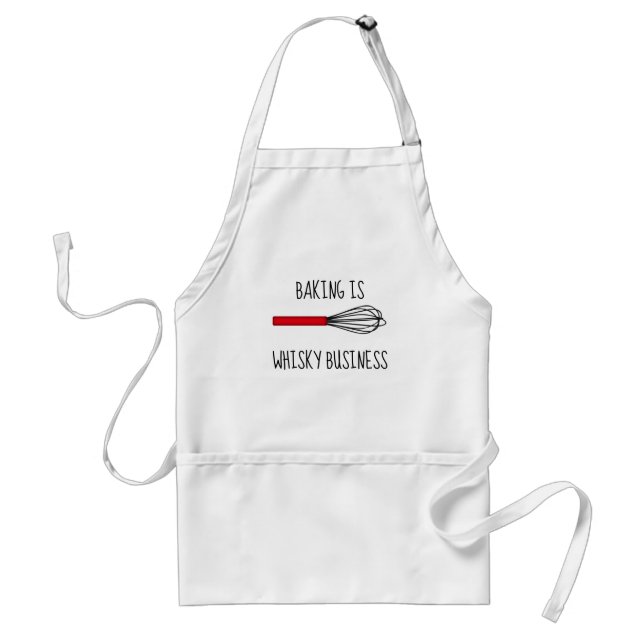 Baking Is Whisky Business Adult Apron (Front)