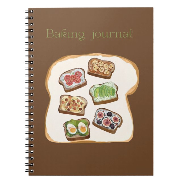 Baking Journal for Recipes and Baking Notes (Devant)