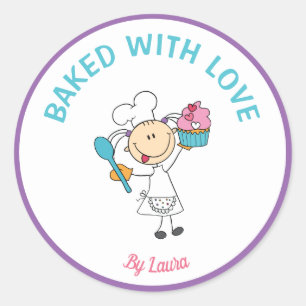 Baking Labels Personalized With a Name