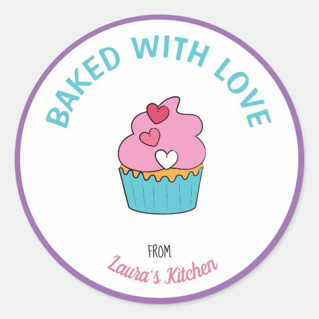 Baking Labels Personalized With a Name (Front)