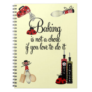 Baking Lady Bug Notebook
