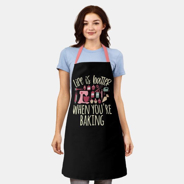 Baking Lover Cute Bakery Baking Lover Gift Apron (Worn)