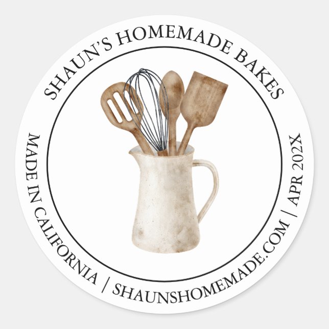 Baking Modern label (Front)