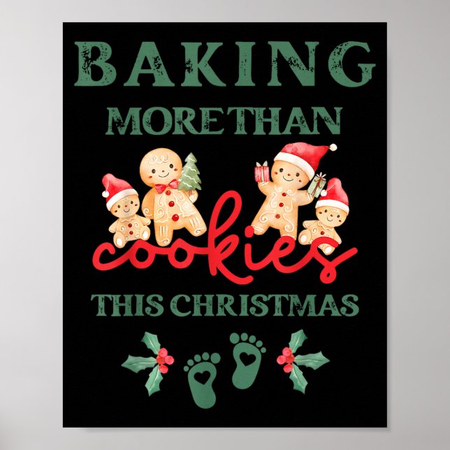 Baking More Than Cookies This Christmas Pregnant M Poster (Front)