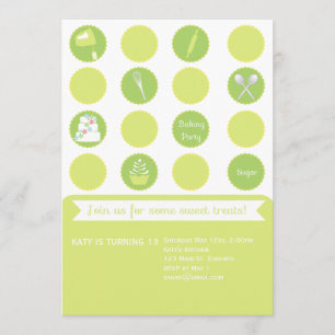 Baking Party Birthday Invitation