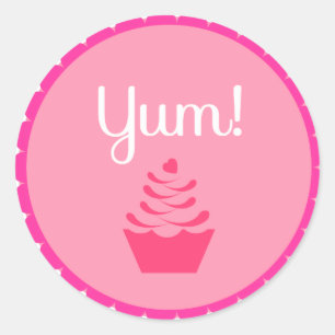 Baking Party Cupcake Topper/Sticker Classic Round Sticker