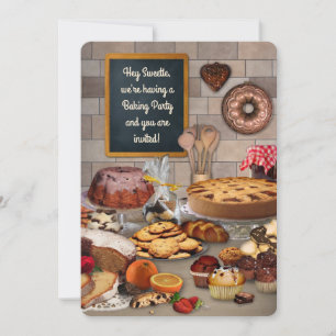 Baking Party Invitation