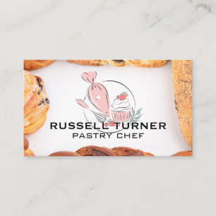 Baking Pastries   Restaurant Business Card