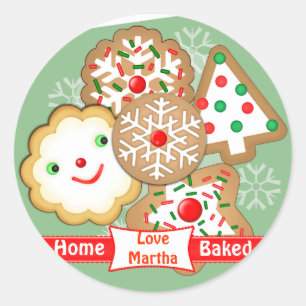 Baking Père Noël Stickers personnalisés de Noël