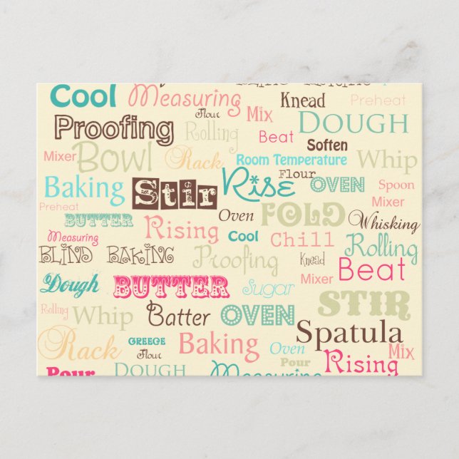 Baking Postcard (Front)