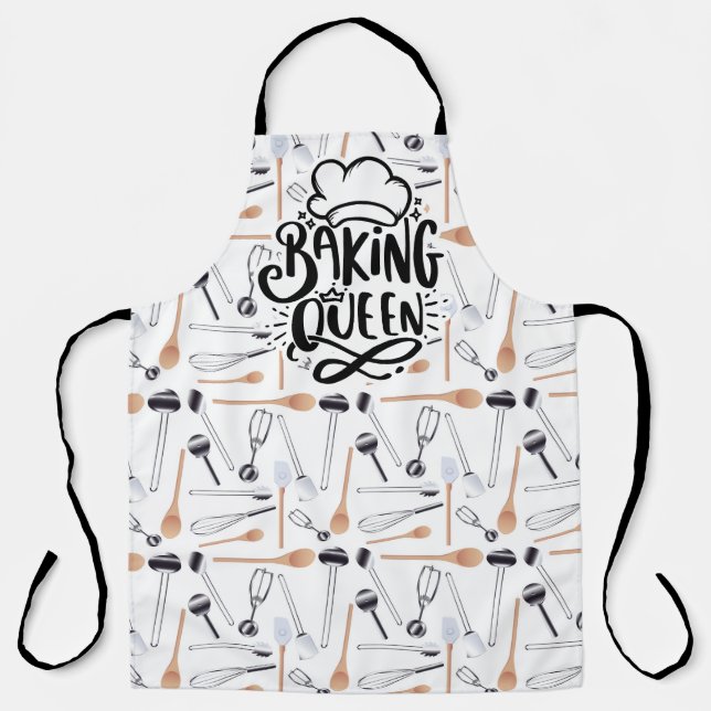 Baking Queen All Over Print Apron (Front)