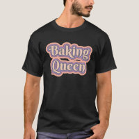 Baking Queen  Cooking Saying Baker Quote Retro Vin