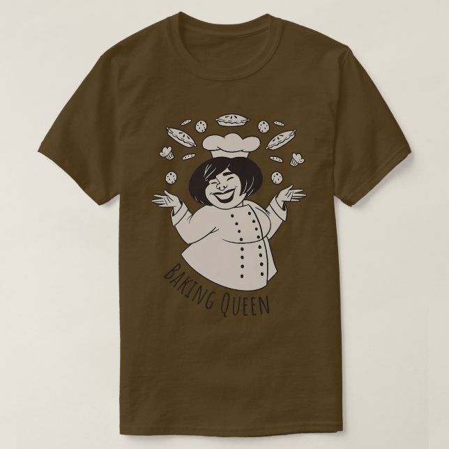 Baking Queen Motiv for Baker  T-Shirt (Design Front)
