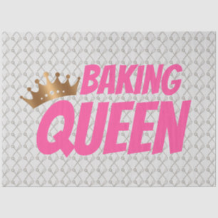 Baking Queen Pattern for Cake and Sweets Lovers Tissue Paper