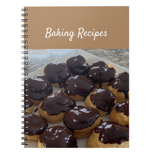 Baking Recipes Cream Puffs Notebook (Front)