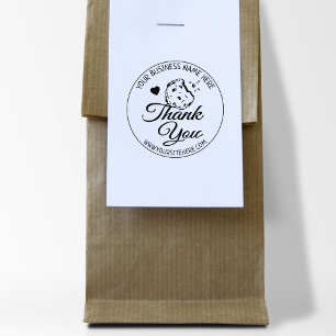 Baking Small Business Thank You  Rubber Stamp