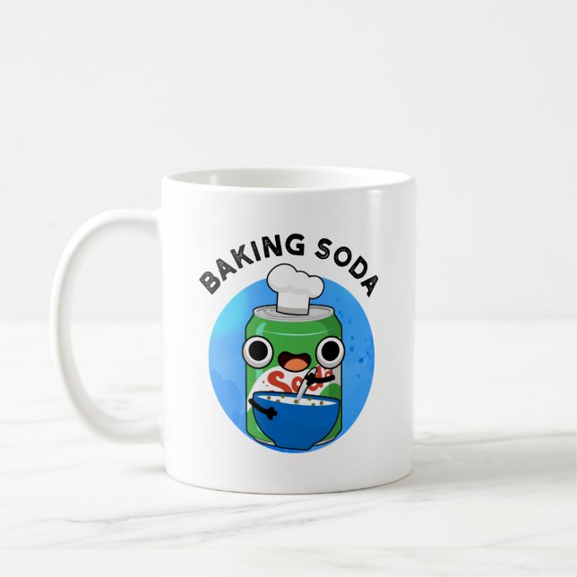 Baking Soda Funny Soda Pop Pun  Coffee Mug (Left)