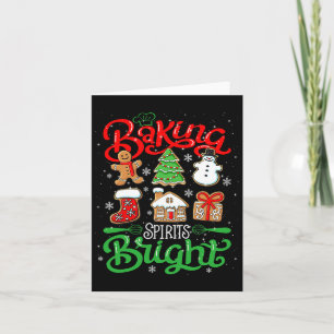 Baking Spirit Bright Doughnut Christmas Tree Xmas Card