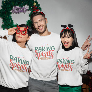 Baking spirits bight Funny Christmas T-Shirt