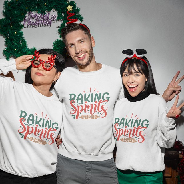 Baking spirits bight Funny Christmas T-Shirt (Baking spirits bight Funny Christmas T-Shirt)