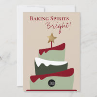 Baking spirits bright Bakery humour Christmas