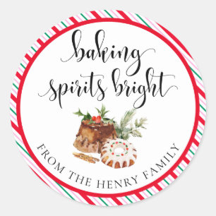 Baking Spirits Bright Christmas Gig Stickers