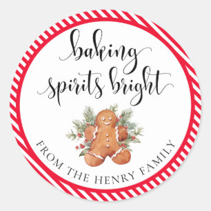 Baking Spirits Bright Christmas Gig Stickers