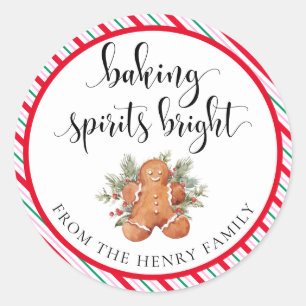 Baking Spirits Bright Christmas Gig Stickers